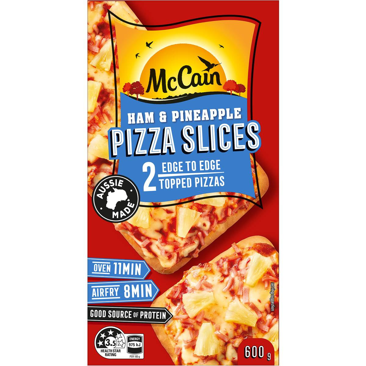 McCain Ham & Pineapple Pizza Slices 600g
