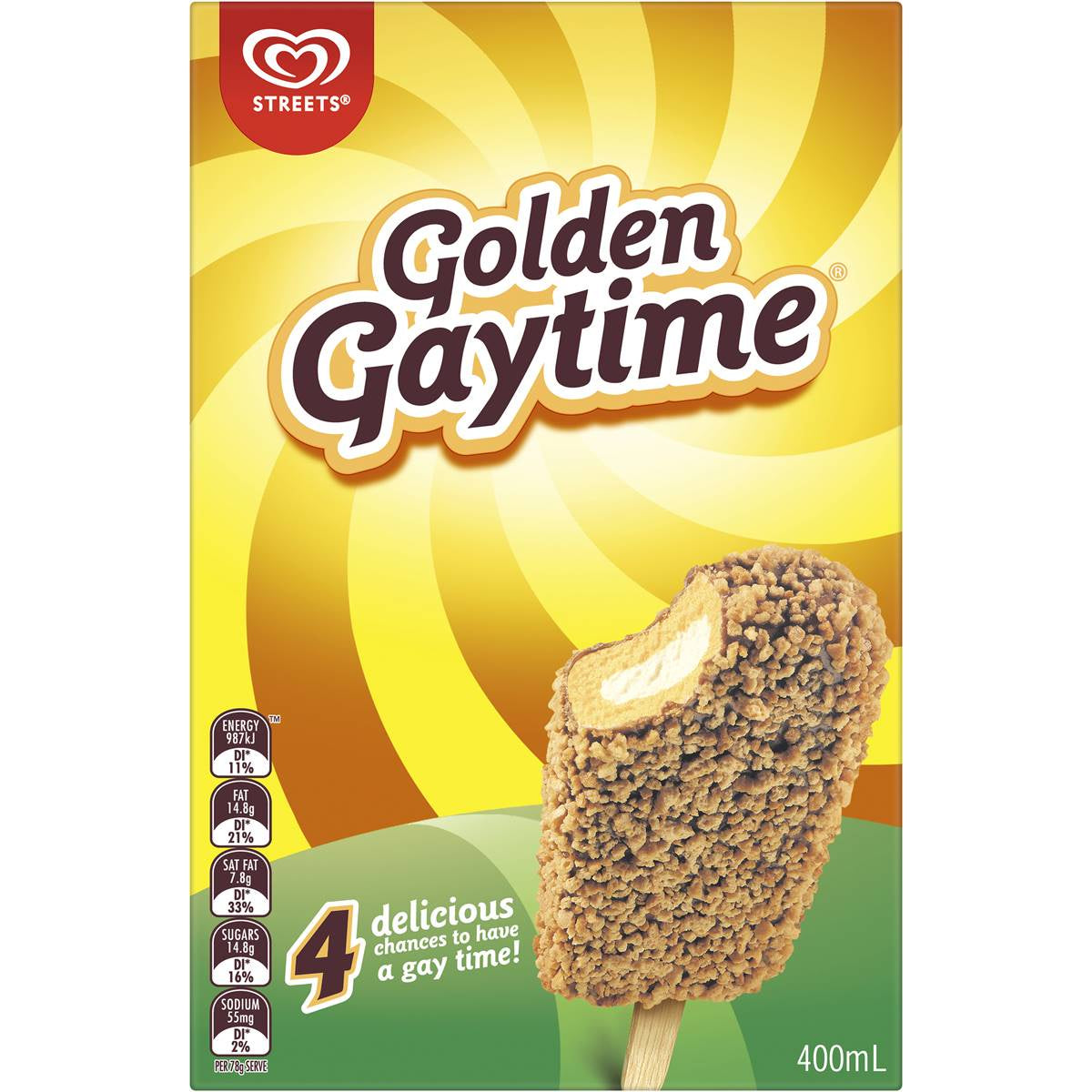 Streets Golden Gaytime 4pk