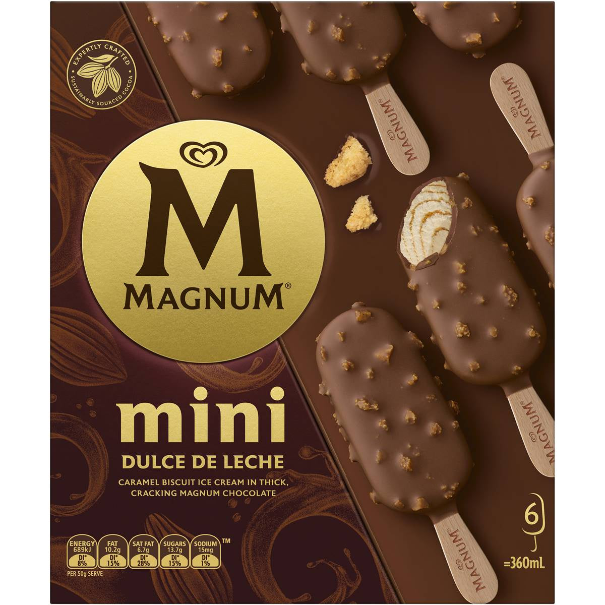 Magnum Mini Dulce De Leche 6pk