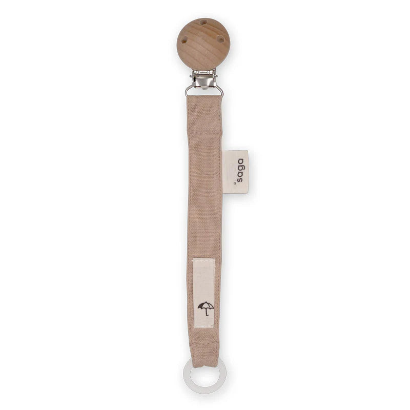 Saga Pacifier Clip Clay
