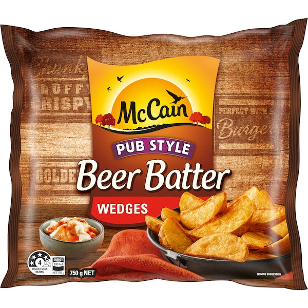 McCain Pub Style Beer Batter Wedges 750g