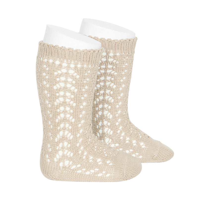 Cóndor Full Openwork Knee High Socks | Colour 304