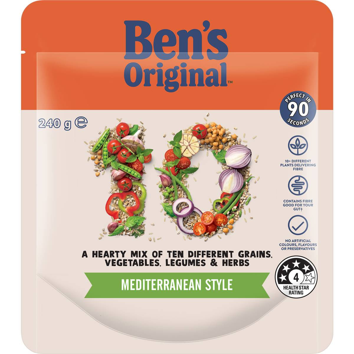 #Ben's Original 10+ Microwave Rice Mediterranean Style 240g