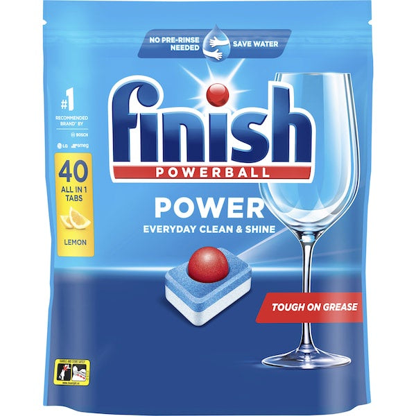 Finish Power Lemon Dishwasher Tablets 40pk