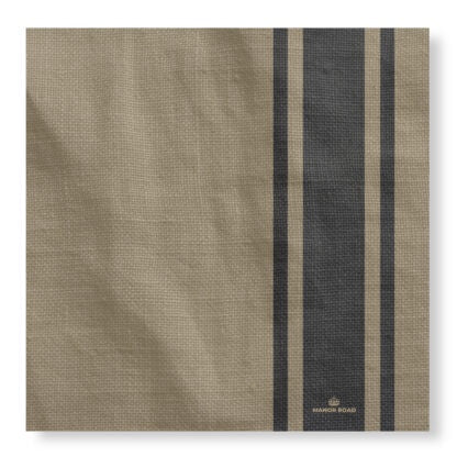 Coffee Stripe Linen Cheeseboard Presentation Cards