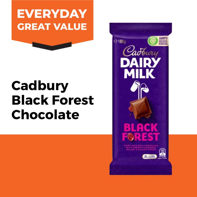 Cadbury Dairy Milk Black Forest 180g