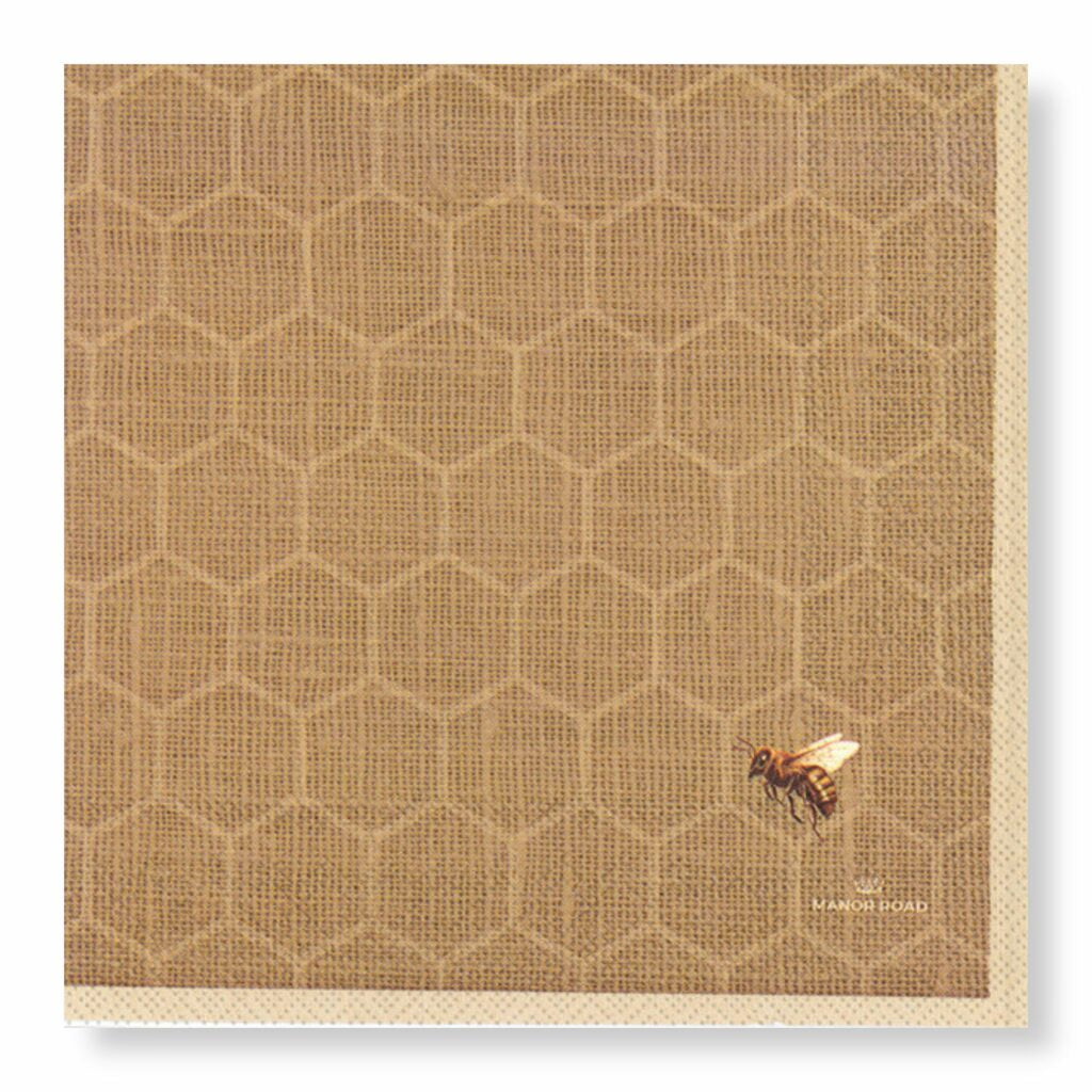 Linen Honeycomb Napkins Dinner 20pk