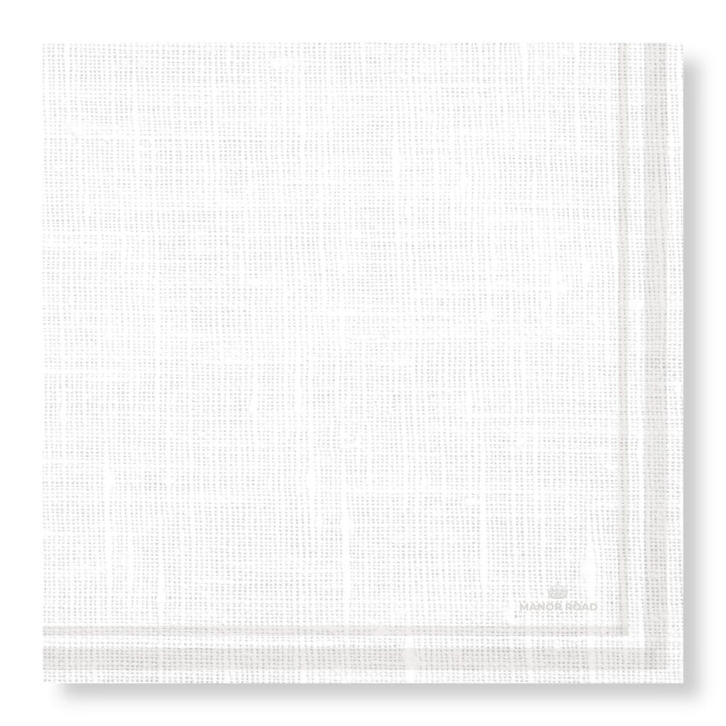 Linen Luxe White Napkins Dinner 20pk