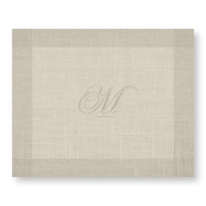 Linen Monogram Natural Placemats 30pk