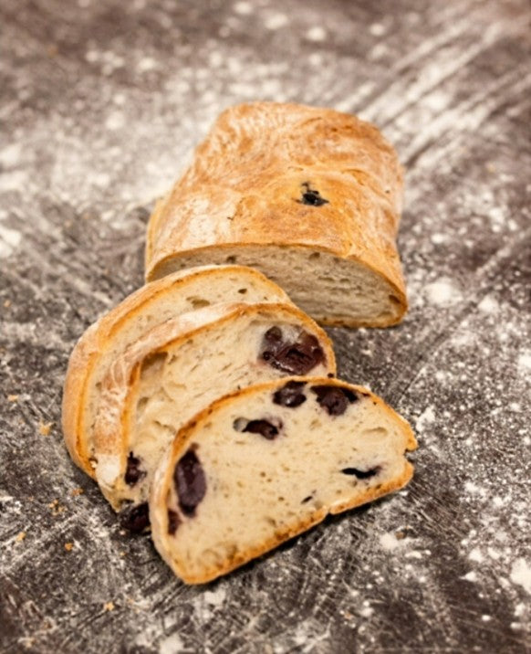 Common Bakery White Ciabatta with Olives 600g