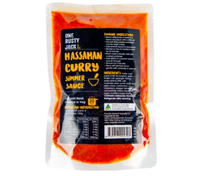 One Rusty Jack Massaman Curry Simmer Sauce 400g