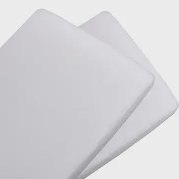 2-pack Jersey Bassinet Fitted Sheet - White