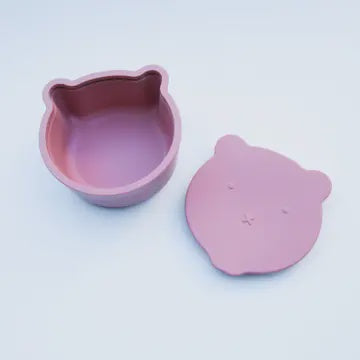 Milk Addict Silicone Bear Snack Pods Dusty Rose