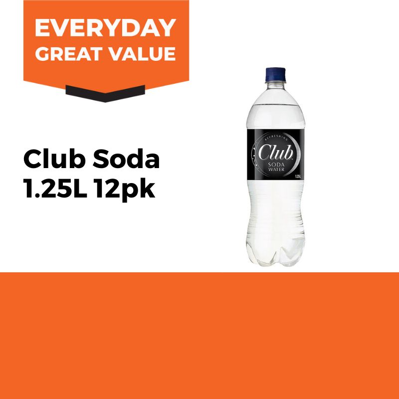 Club Soda Water 1.25L Carton 12pk