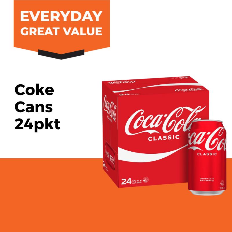 Coca Cola Coke Carton 375mL 24pk