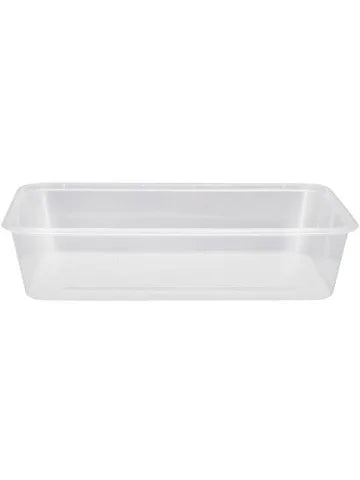 Rectangle Plastic Container & Lid 500mL 10pk