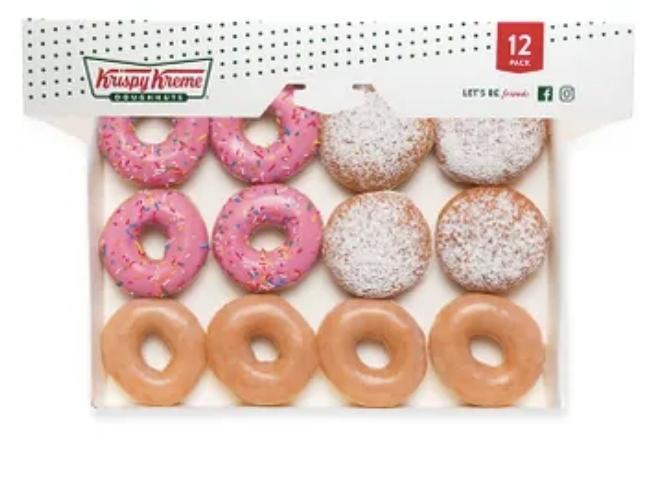 Krispy Kreme Doughnuts Strawberry Delight 12pk