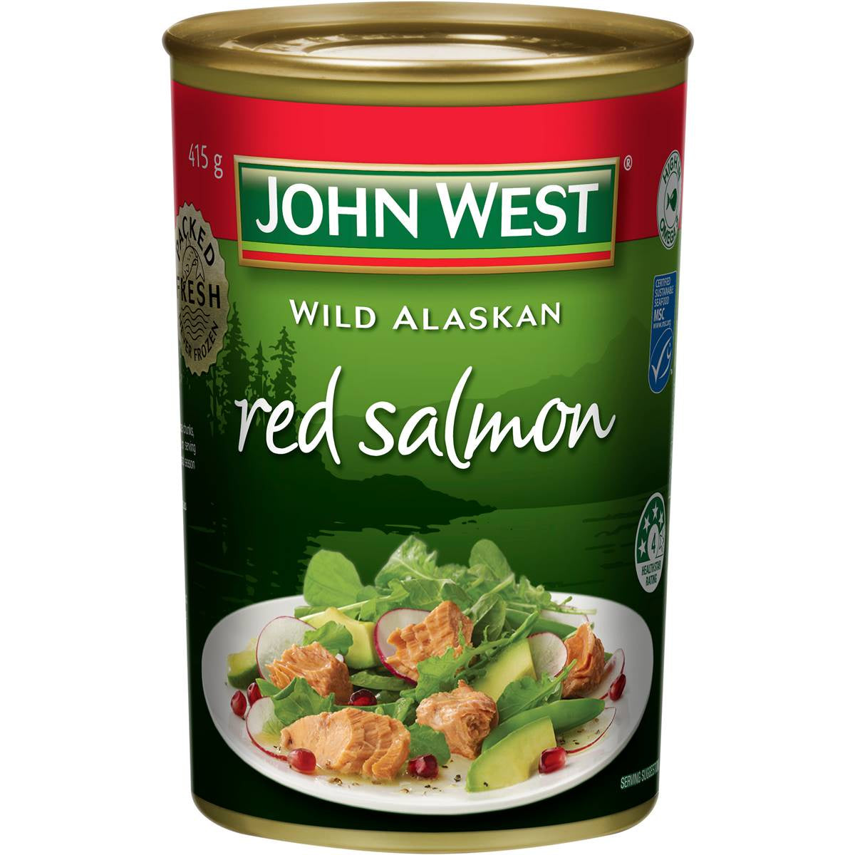 John West Wild Alaskan Red Salmon 415g