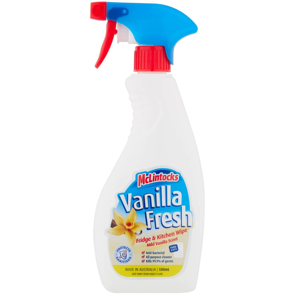 McLintocks Vanilla Fridge Wipe & Deodorizer 500mL