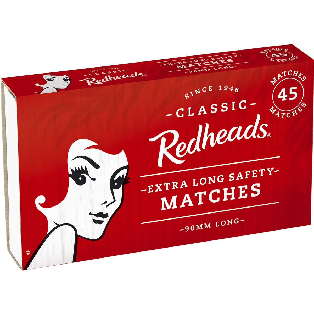 Redhead Extra Long Matches 45pk