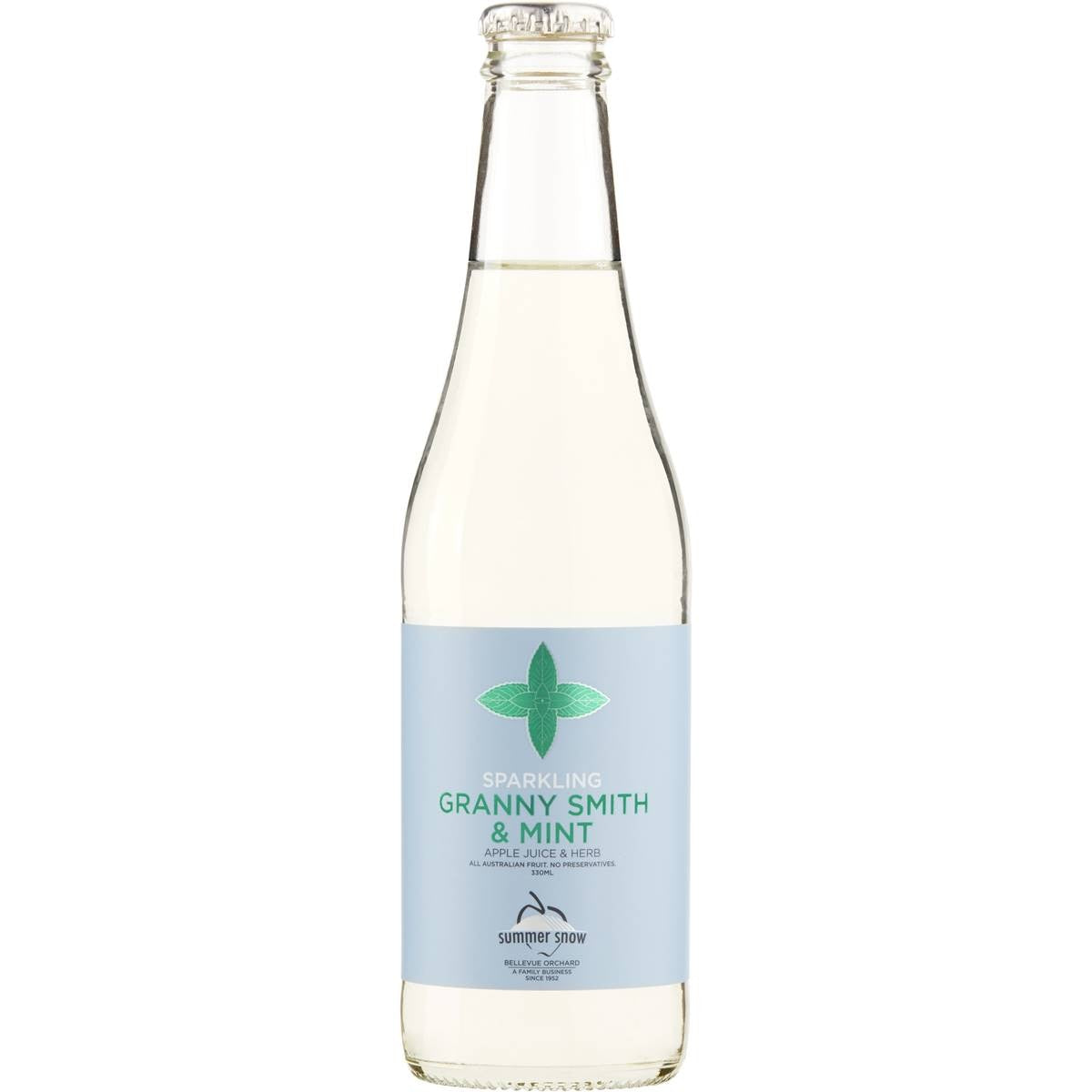 Summer Snow Sparkling Juice Granny Smith & Mint 750mL