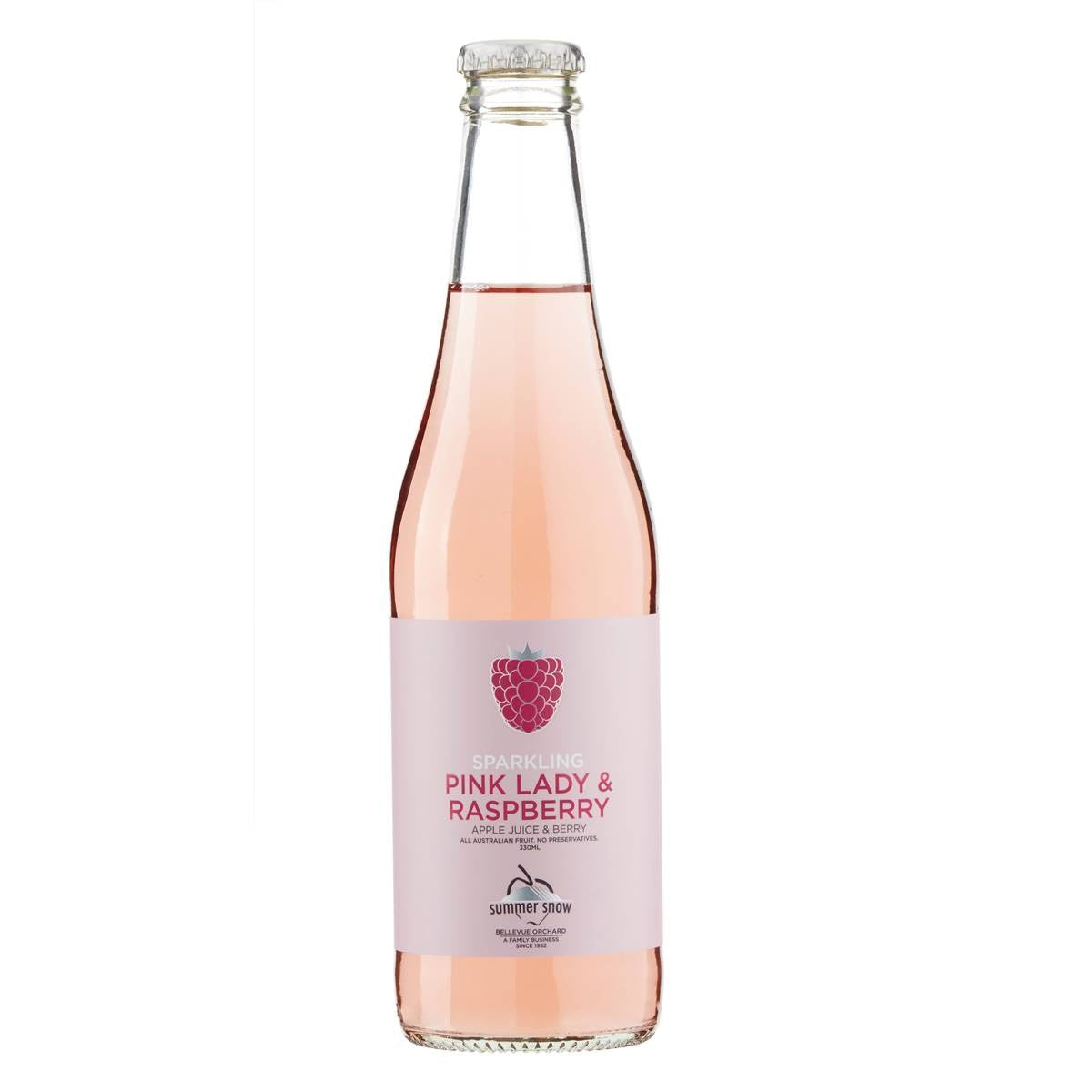 Summer Snow Sparkling Juice Pink Lady & Raspberry 750mL