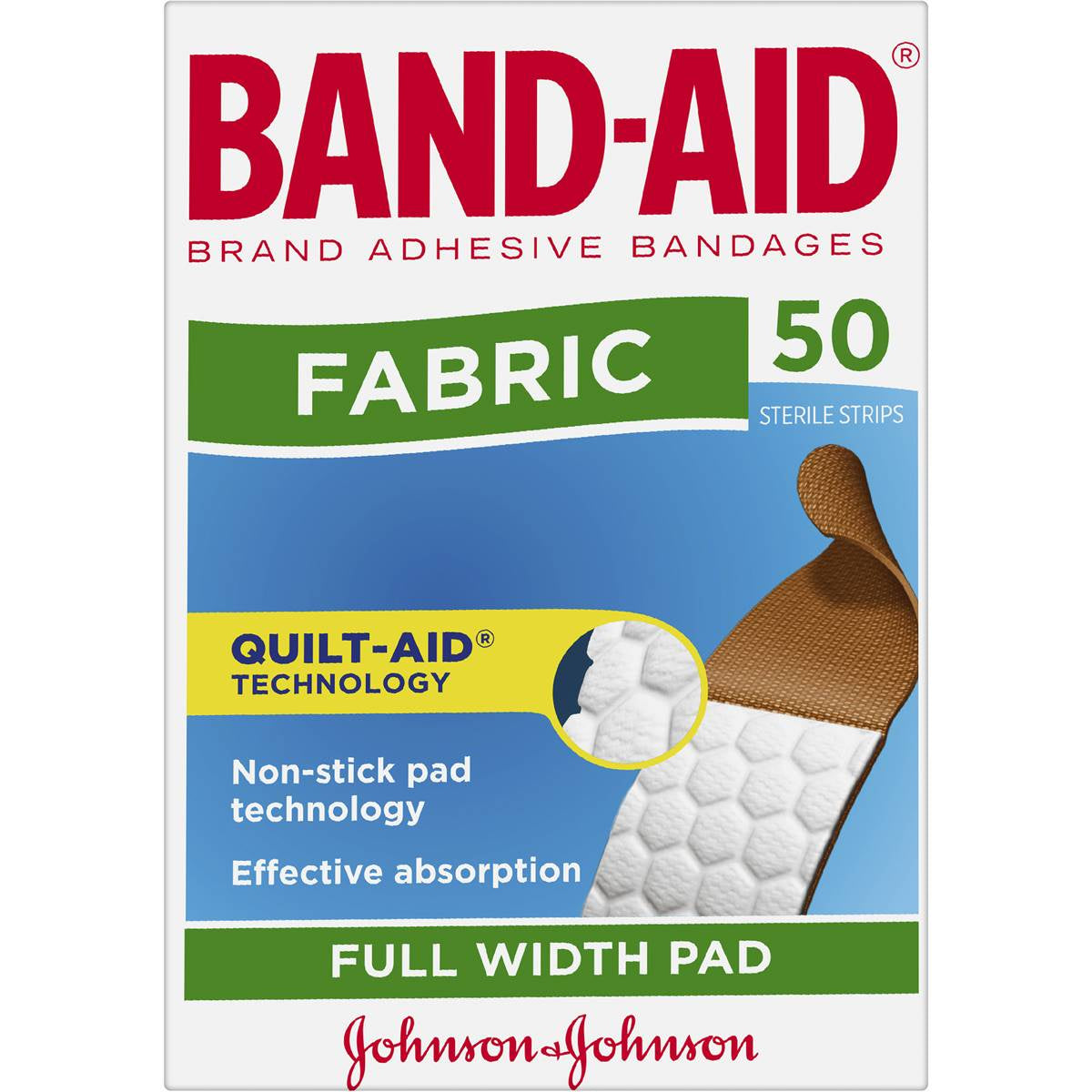 Band-Aid Fabric Adhesive Strips 50pk