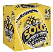 Solo Lemon Cans 375mL 24pk