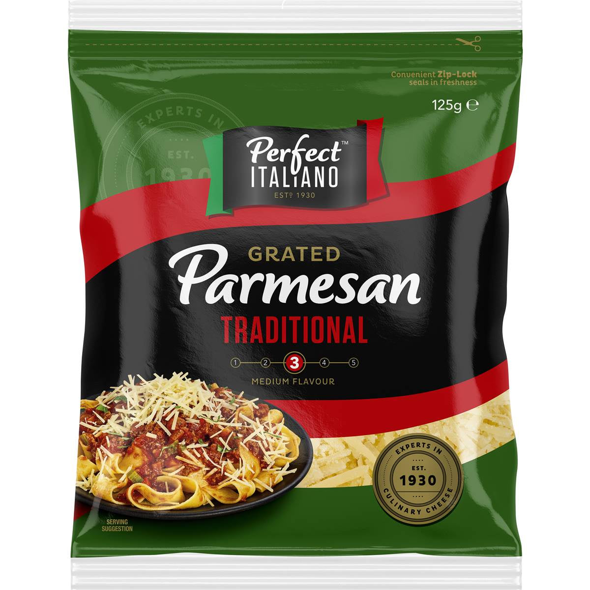 Perfect Italiano Grated Parmesan Cheese 125g