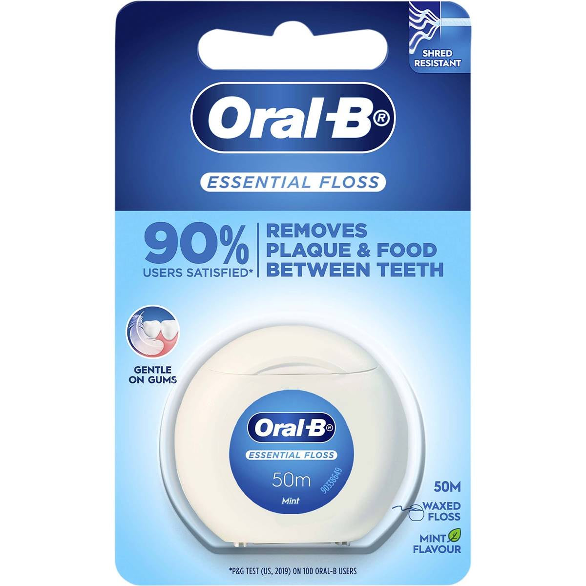 Oral B Waxed Mint Essential Floss 50m