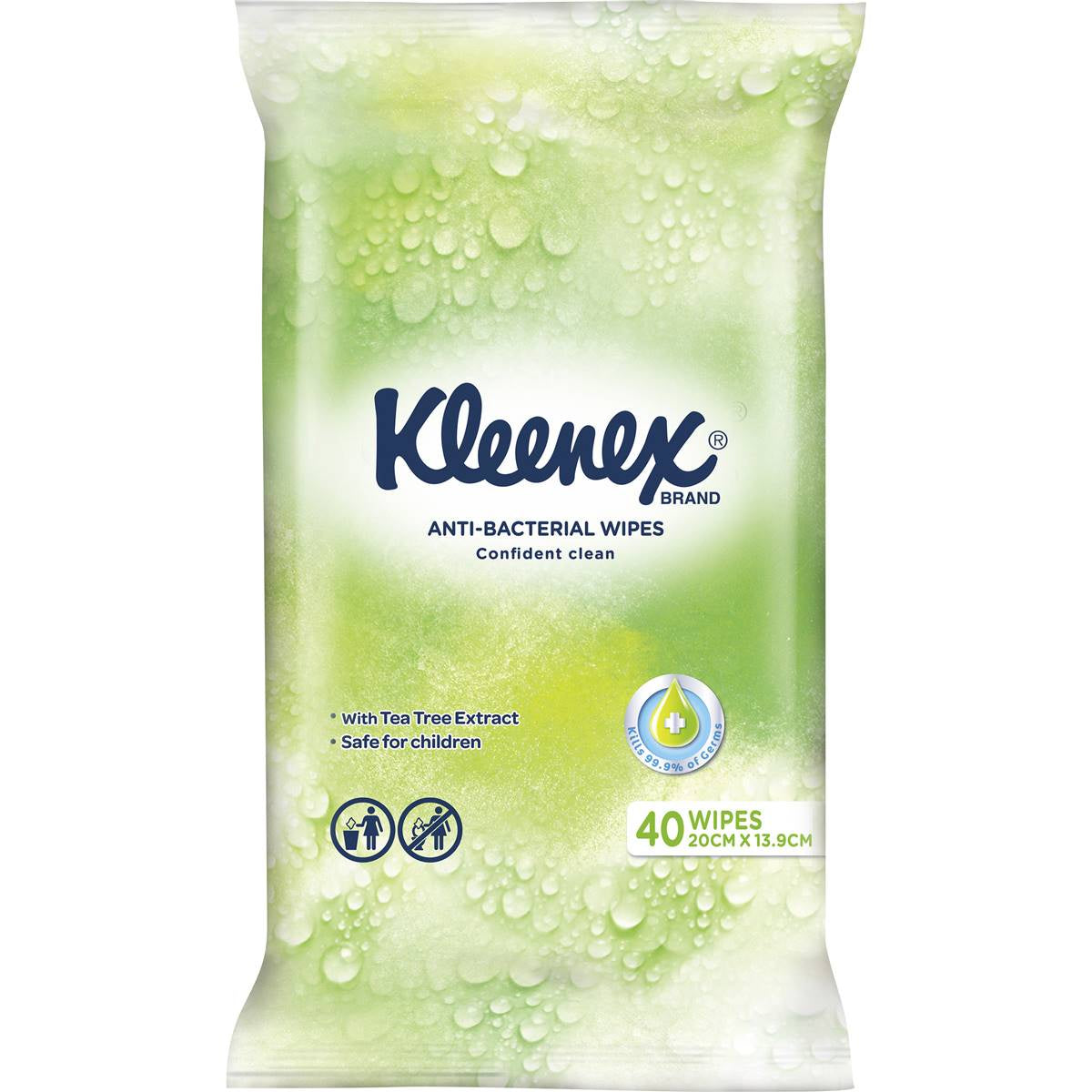 Kleenex Anti-Bacterial Wipes 40pk