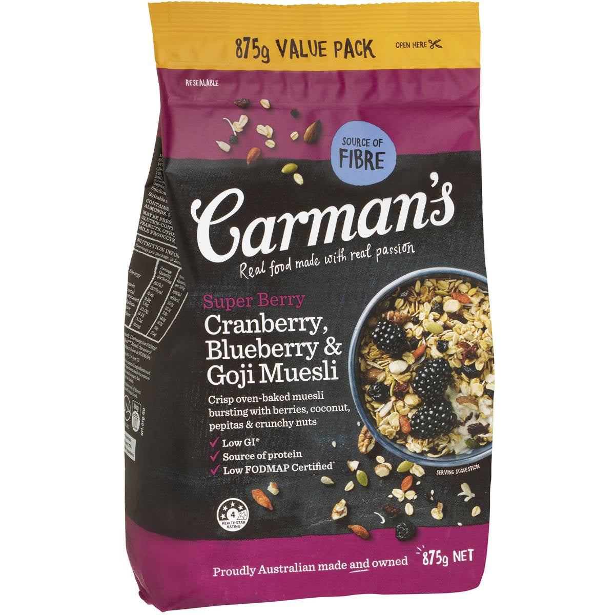 Carman's Super Berry Muesli 875g