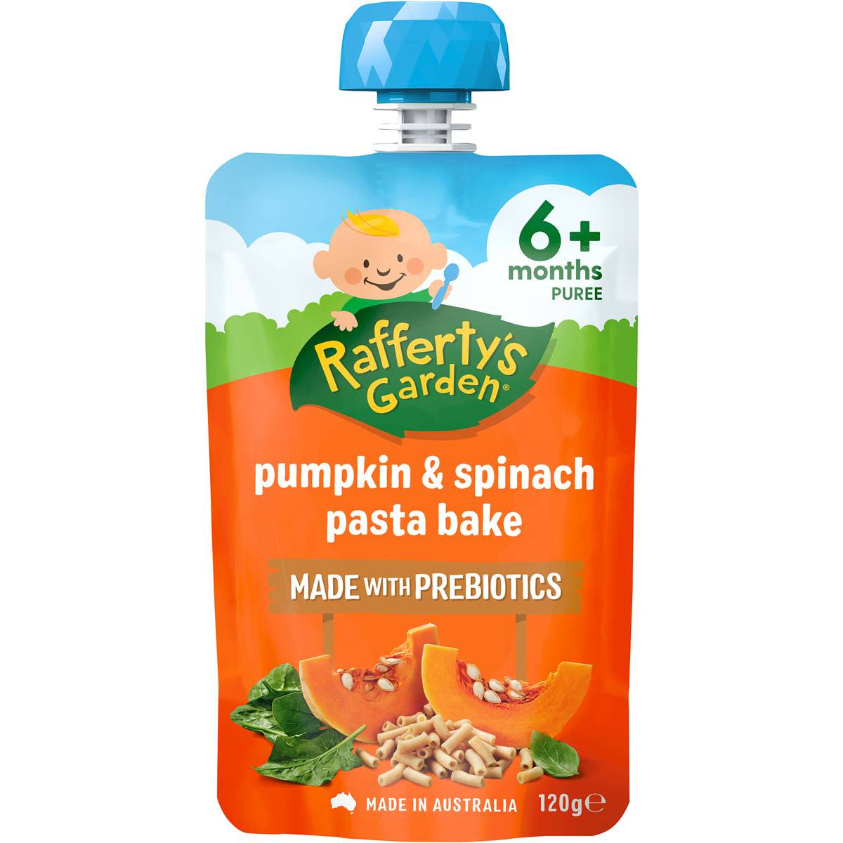 Rafferty's Garden Pumpkin & Spinach Pasta Bake 6M 120g