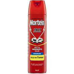 Mortein Odourless Fly & Mosquito Killer Spray 350g