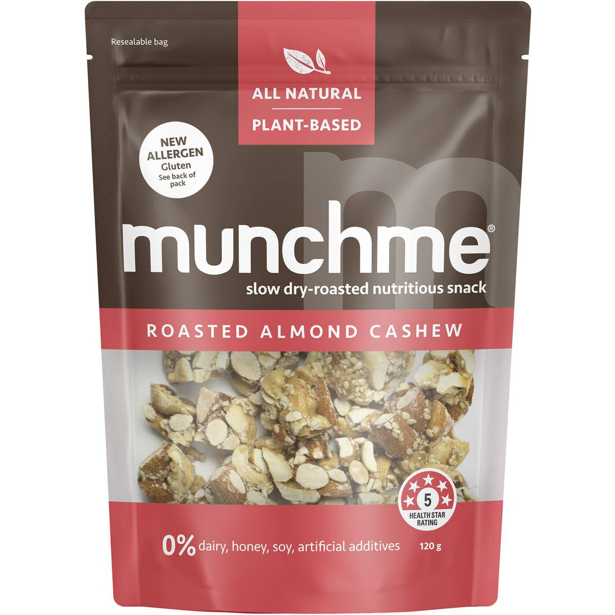 Munchme Roasted Almond Cashew 120g