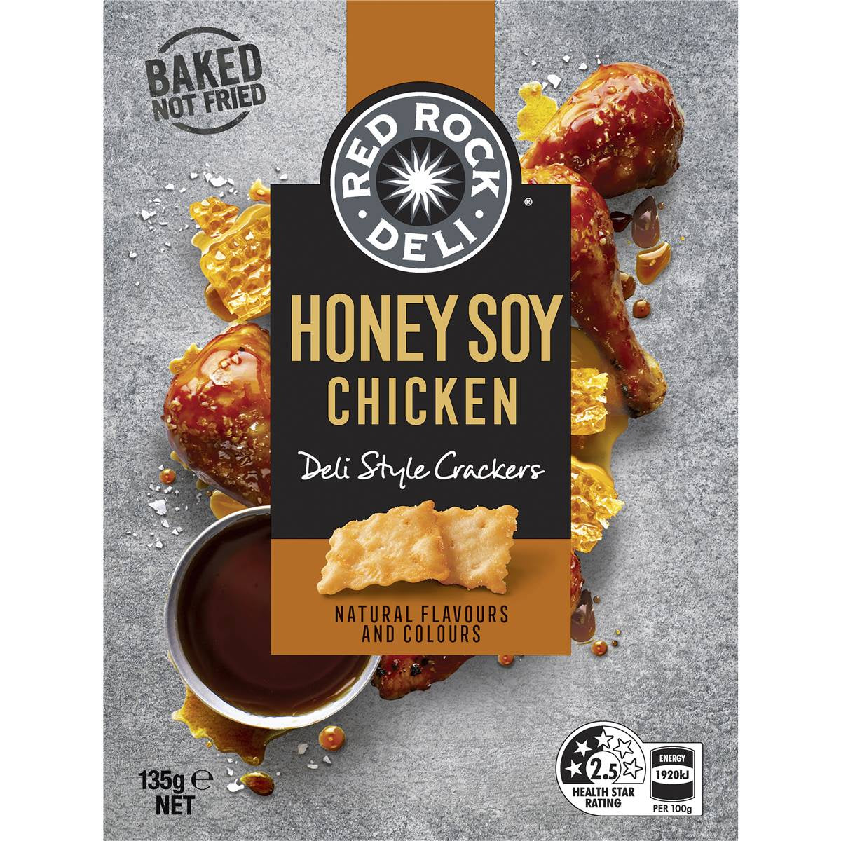 Red Rock Deli Honey Soy Chicken Crackers 135g