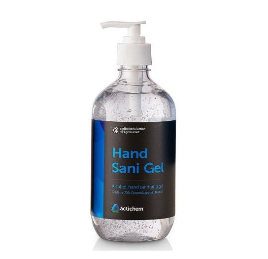 Actichem Hand Sani Gel Pump 500mL