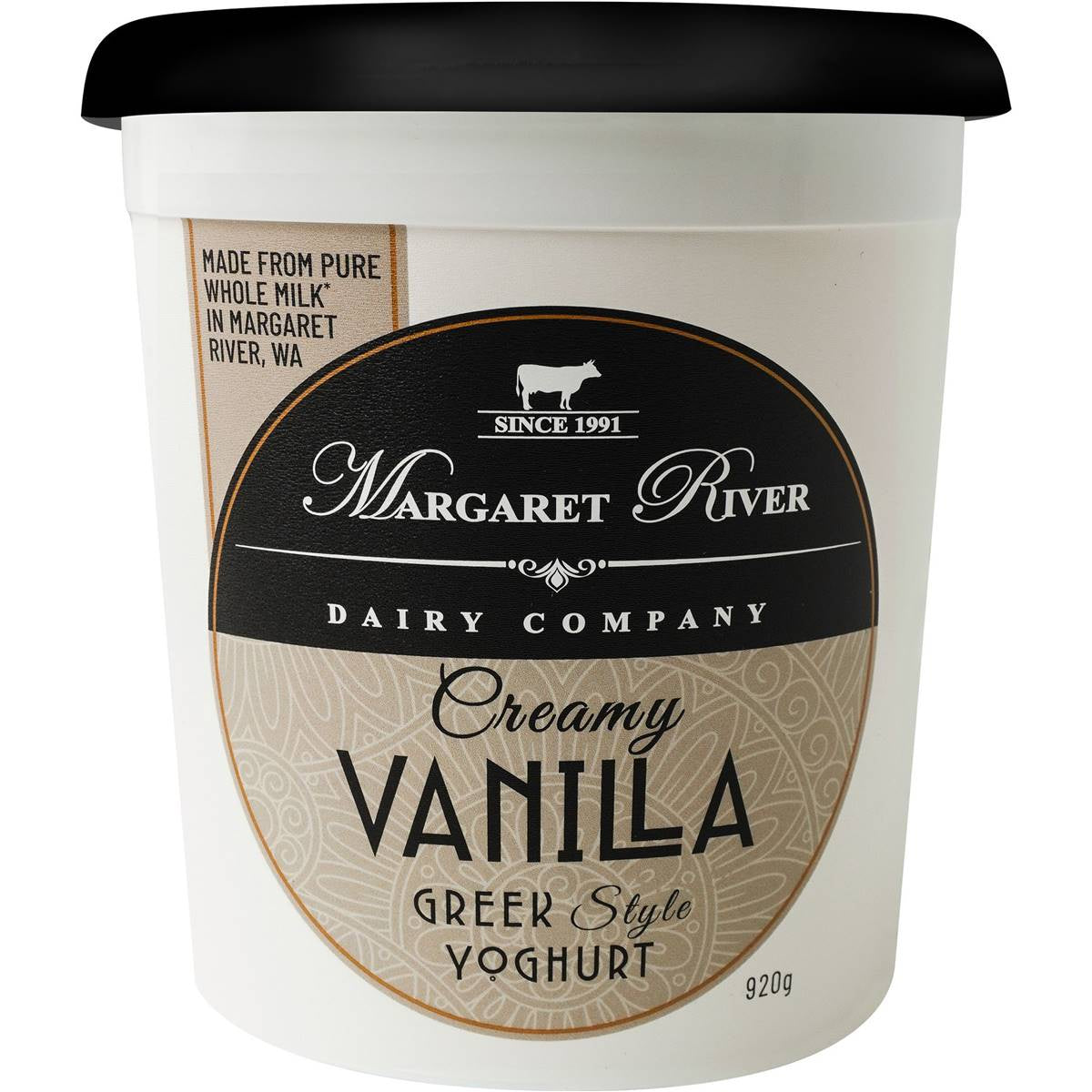 Margaret River Creamy Vanilla Greek Yoghurt 920g