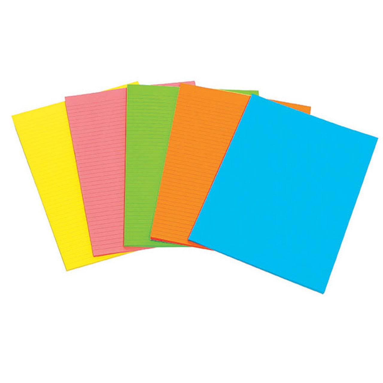 Marbig Fluro Notepad A6 40pg Assorted