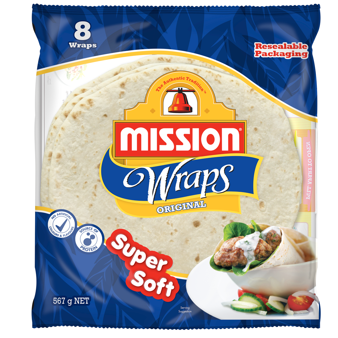 Mission Wraps Original 567g 8pk