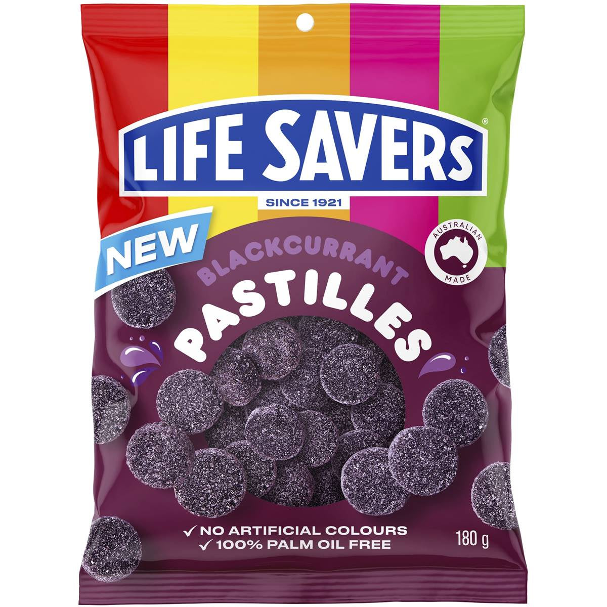 Lifesavers Blackcurrant Pastilles 180g