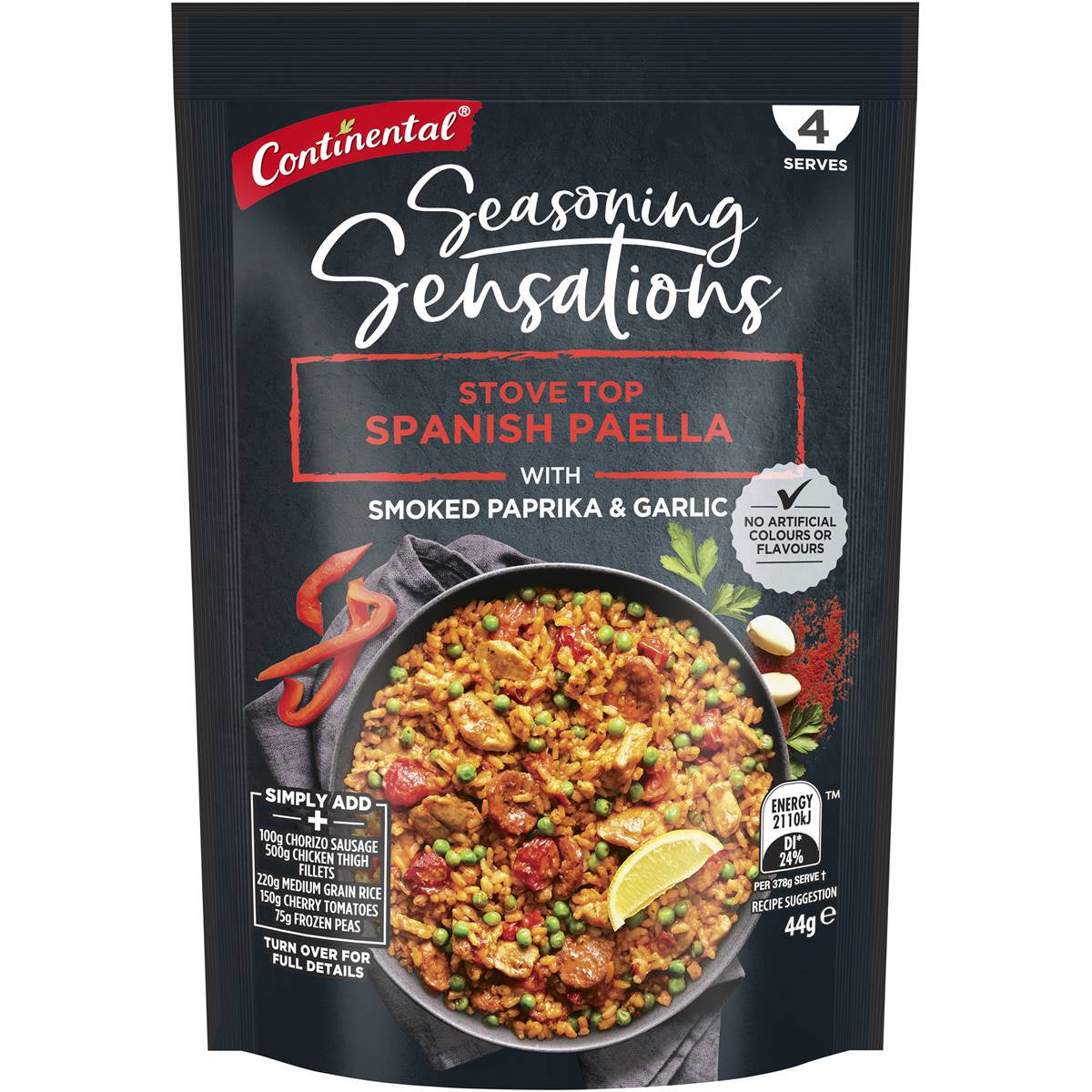 Continental Seasoning Sensations Stove Top Spanish Paella 44g