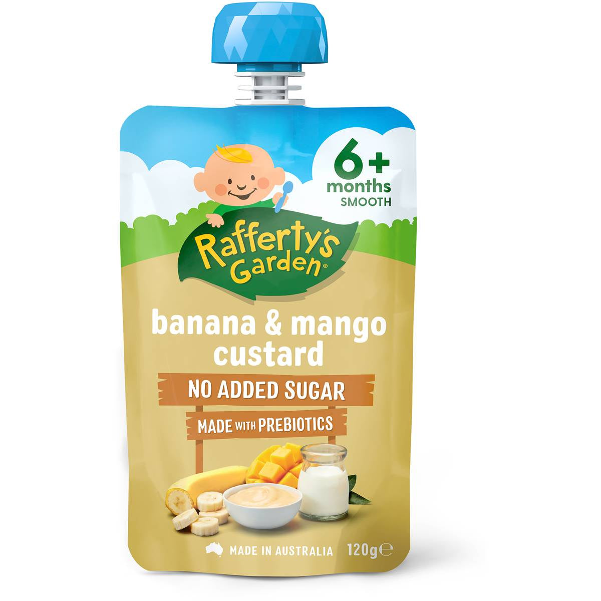 Rafferty's Garden Banana & Mango Custard 6M 120g