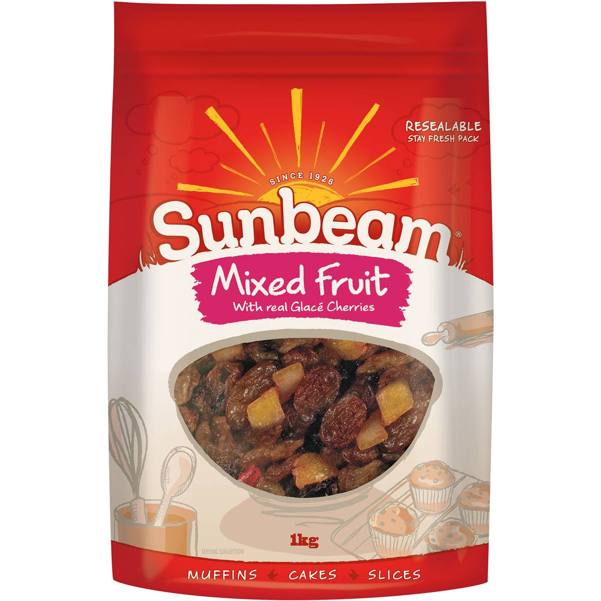 Sunbeam Dried Mixed Fruit 1kg