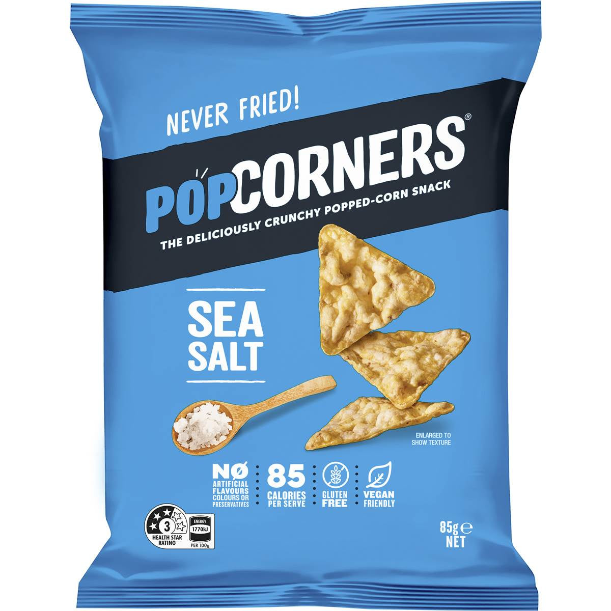 Popcorners Popped Corn Snacks Sea Salt 85g