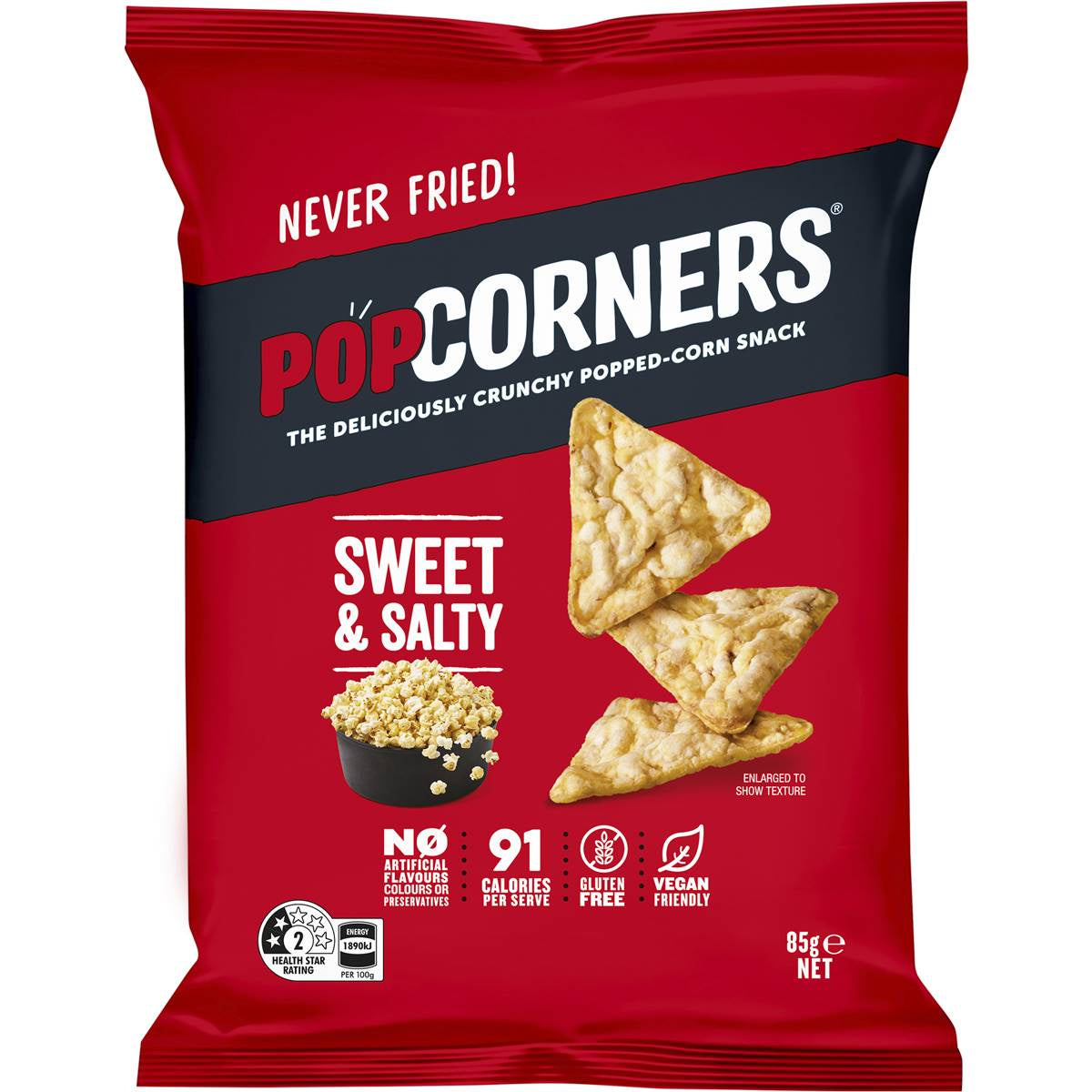 Popcorners Popped Corn Snacks Sweet & Salty 85g