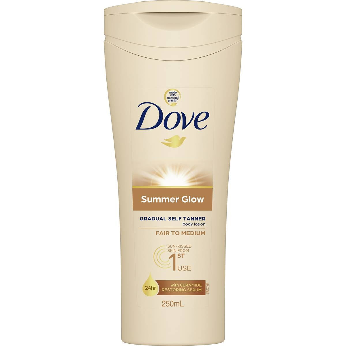 Dove Summer Glow Gradual Self Tan Lotion Fair to Medium 250mL