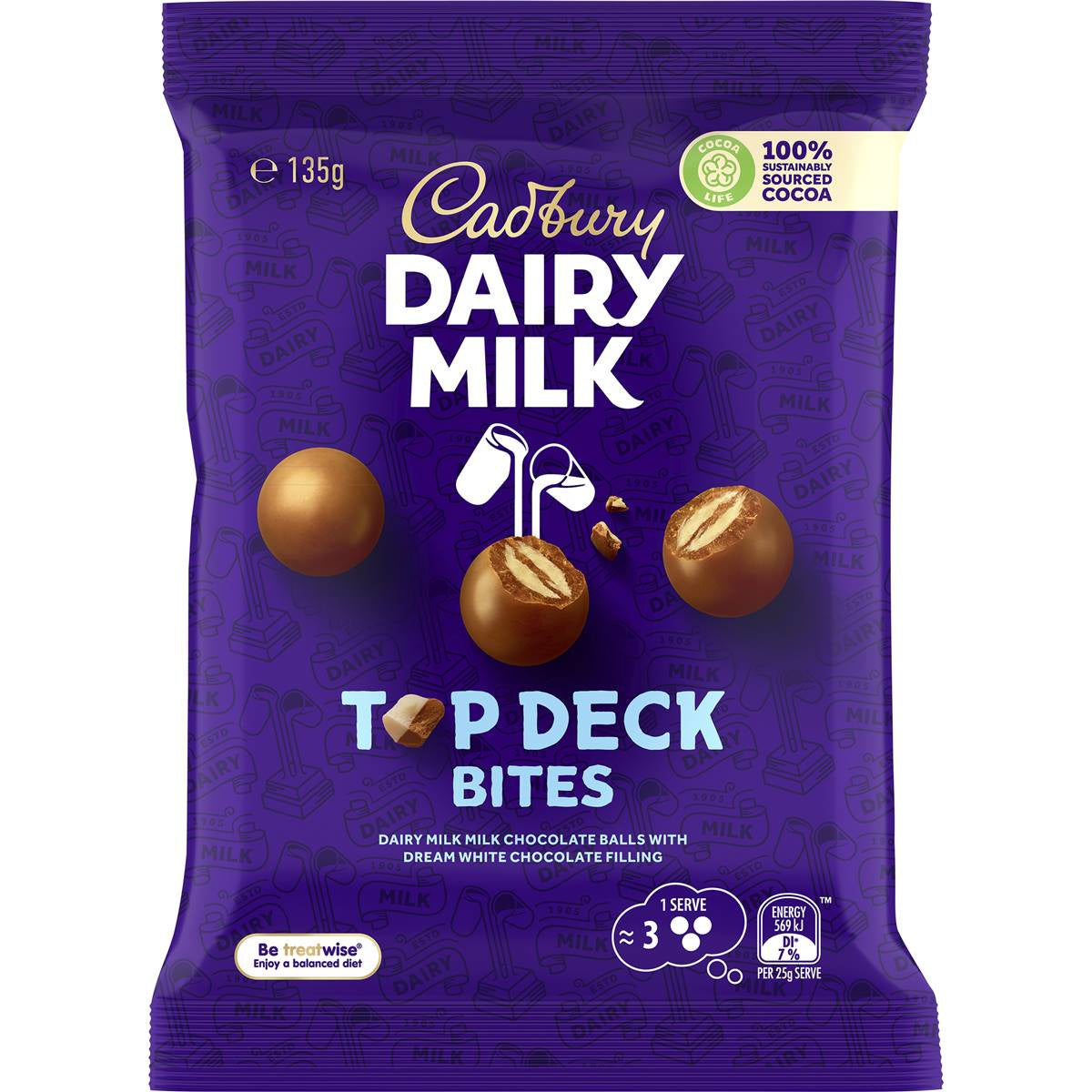 Cadbury Top Deck Bites 153g