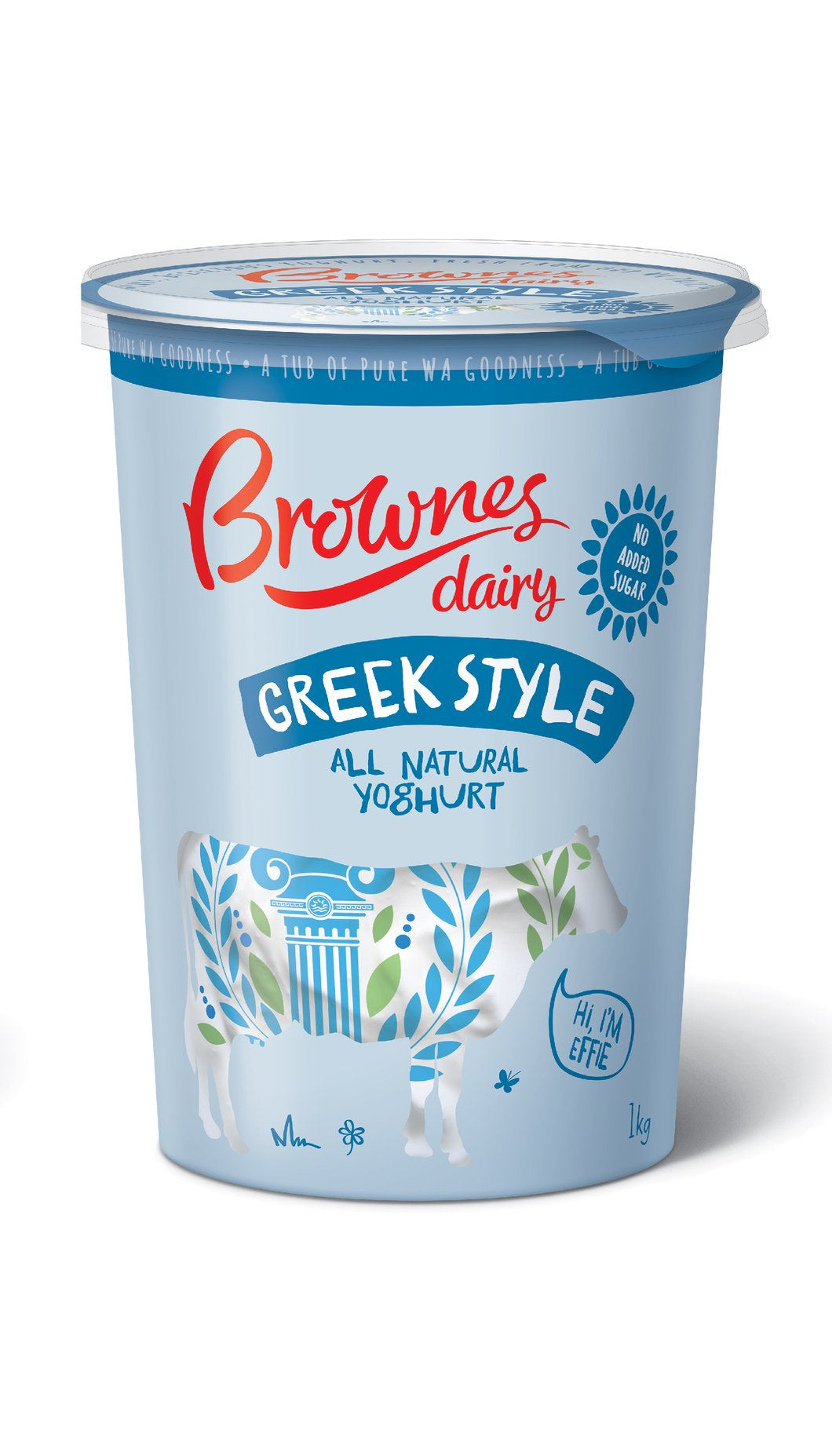 Brownes Greek Style Yoghurt 1kg