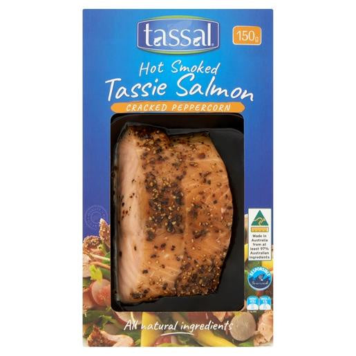 Tassal Hot Smoked Salmon Peppercorn 150g